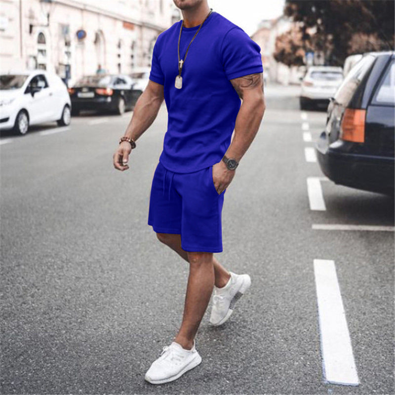 Men's summer sports set with breathable t-shirt and shorts Lune London