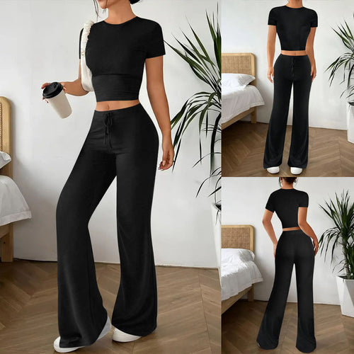Casual lounge set for women with crop top and loose fit Amarae