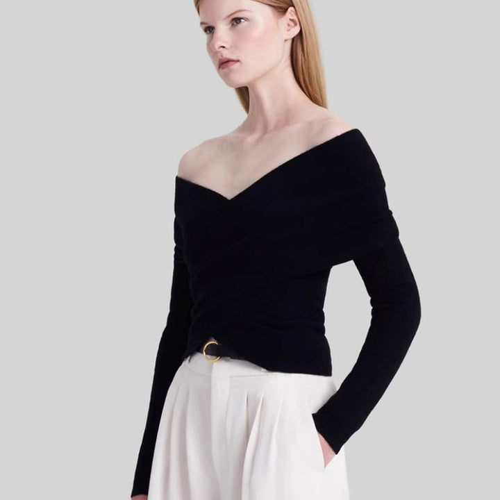 Women Oversized Wrap Sweater Chic & Stil