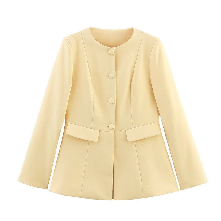 Fitted blazer jacket for women with elegant button details Lune London
