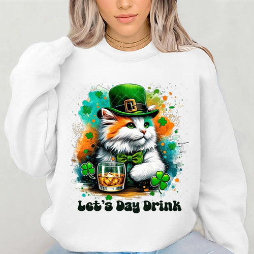 Sweatshirt pour femme avec design de chat drôle et lettrage inspirant Chic & Stil
