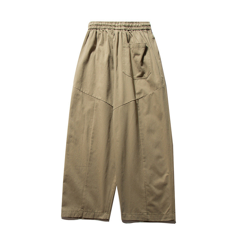 Unisex Wide Culotte Pants with Elastic Waistband and Drawstring Amarae
