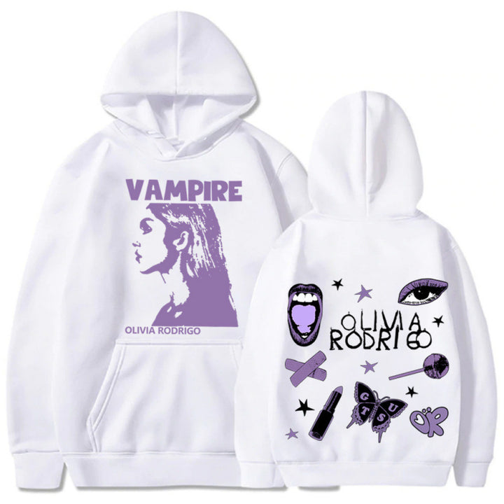 Women's hoodie with artistic vampire print and oversized fit Lune London