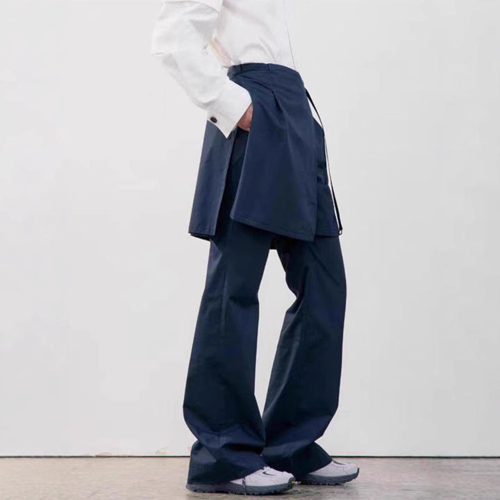 Pantalon élégant et large pour femmes avec jupe overskirt Chic & Stil