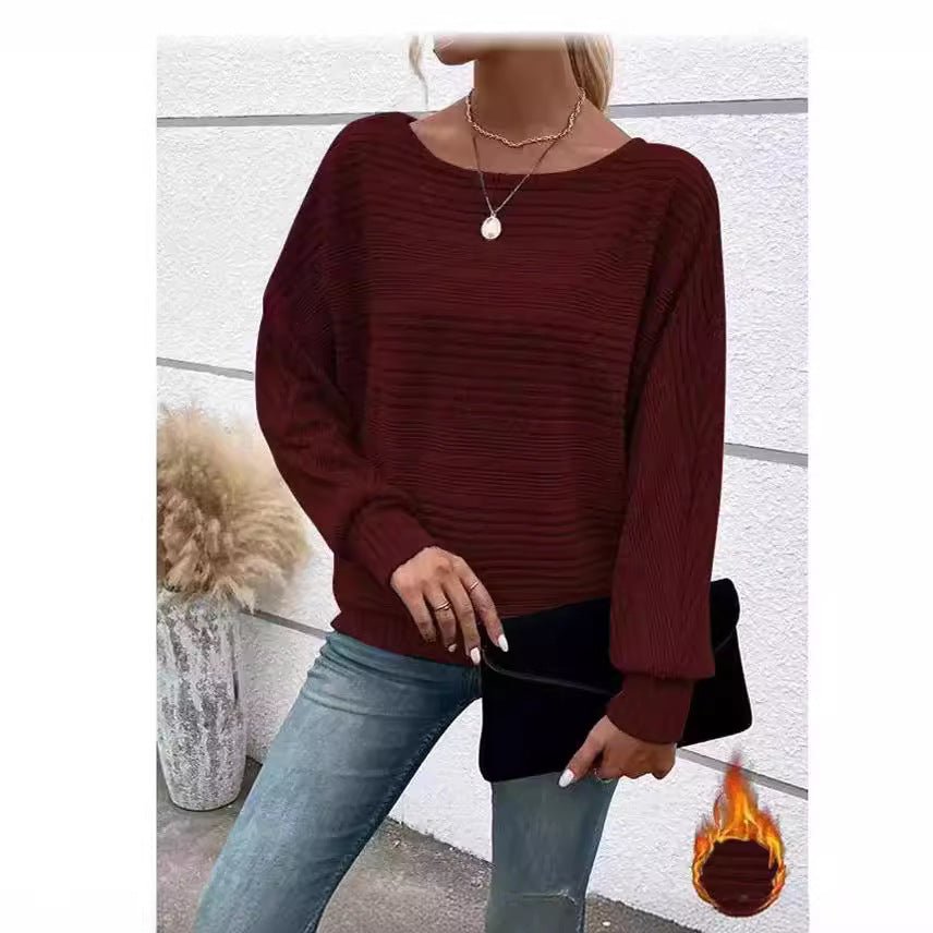 Pull texturé décontracté pour femme à coupe ample Chic & Stil