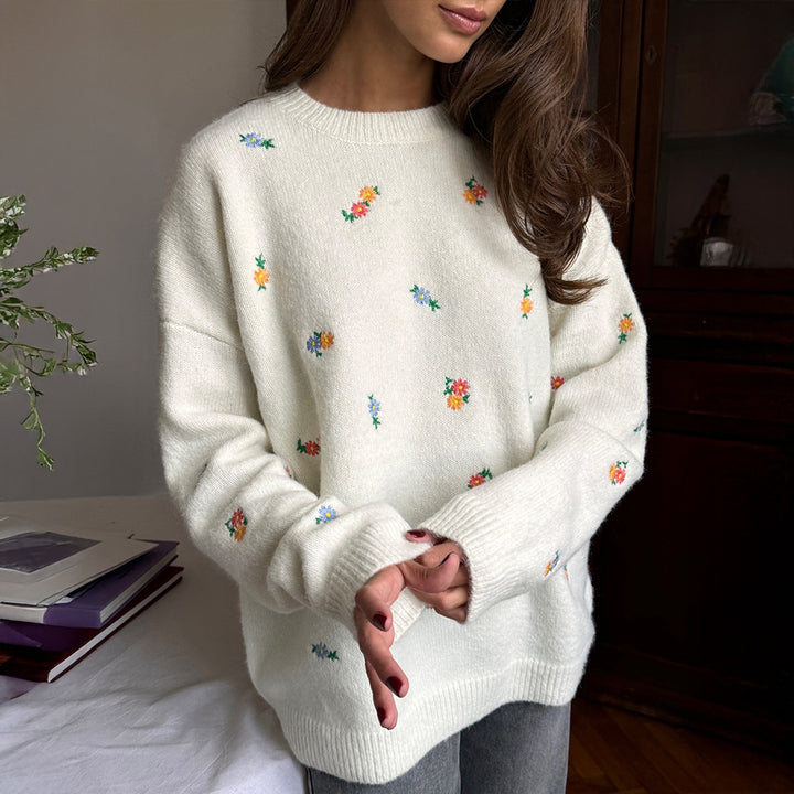 Robe en coton doux pour femmes avec motif fleuri et taille élastique Chic & Stil