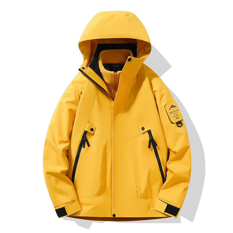 Unisex Waterproof, Breathable Hardshell Outdoor Jacket with Hood Amarae