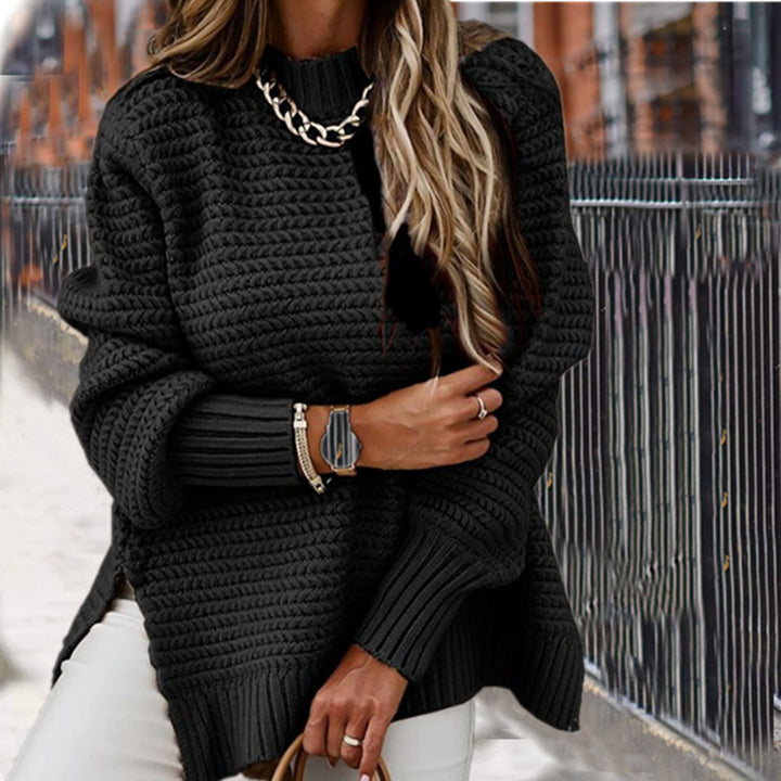 Pull en tricot pour femmes avec un design de texture raffiné et une coupe décontractée Lune London