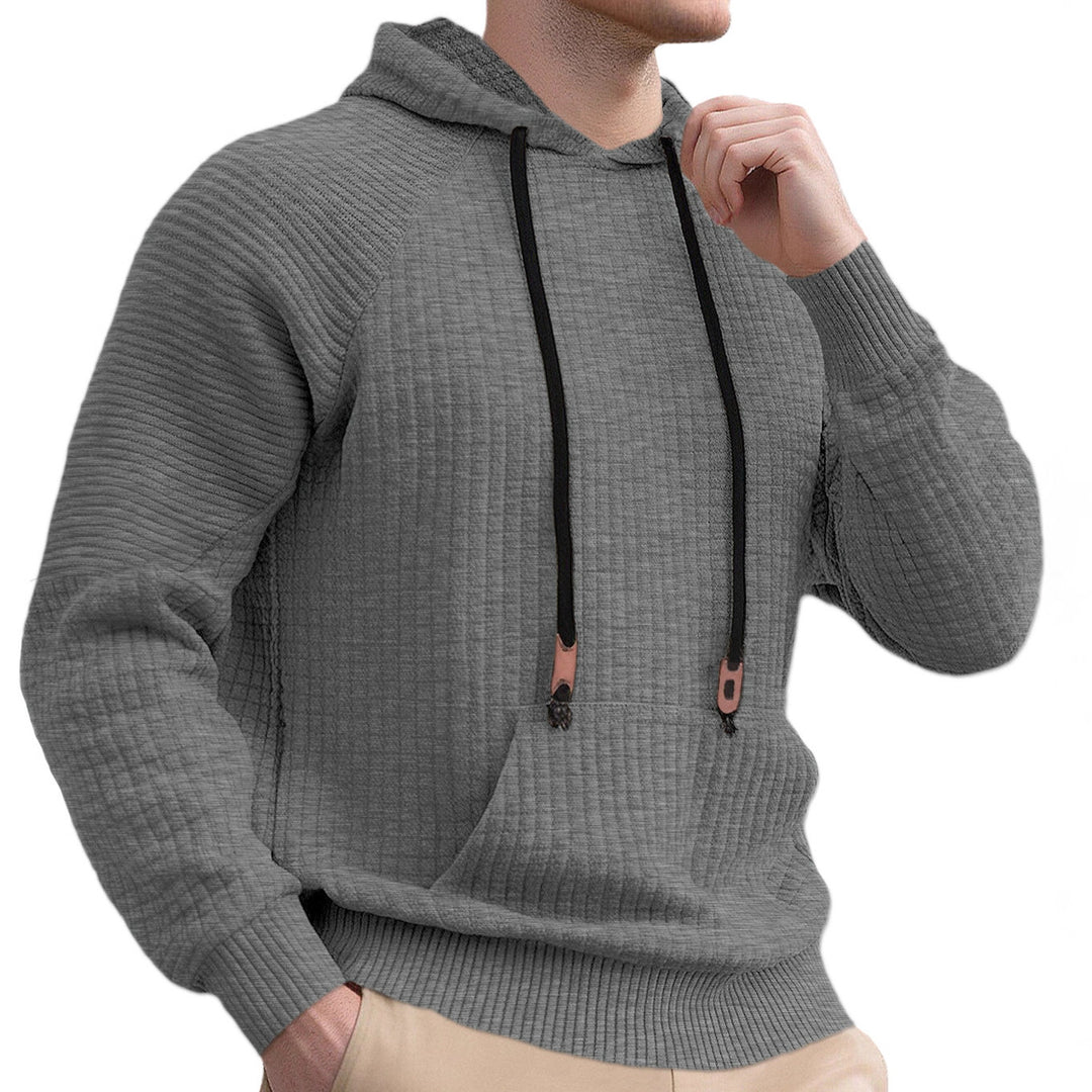 Men's sporty hoodie with innovative structure design and practical drawstrings Lune London