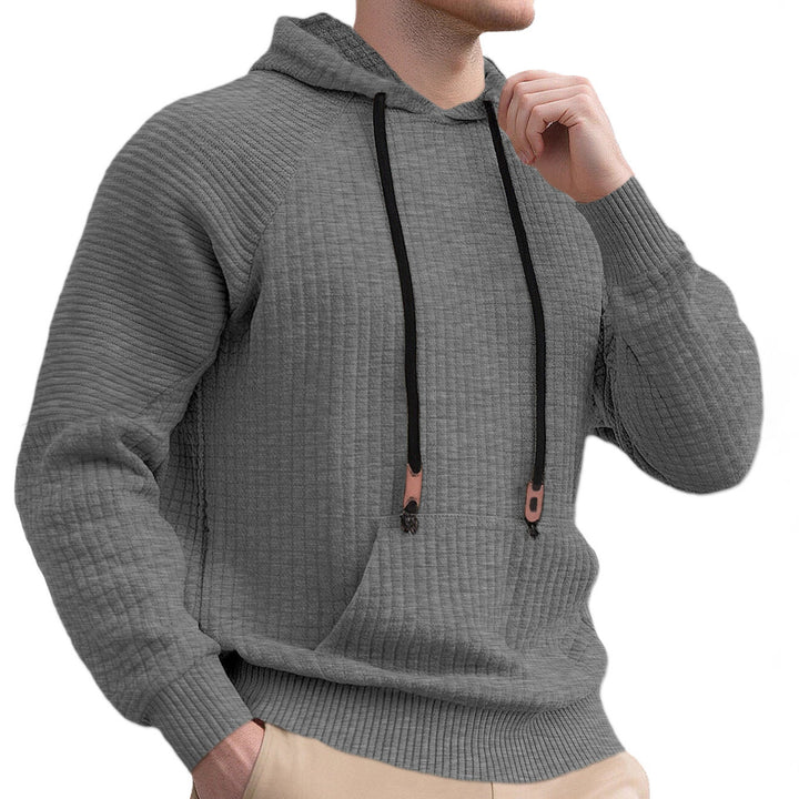 Men's sporty hoodie with innovative structure design and practical drawstrings Lune London