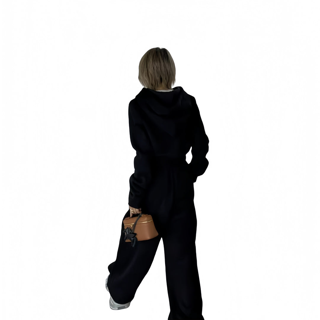 Women’s sporty complete set in relaxed fit with hood and elastic waistband Lune London