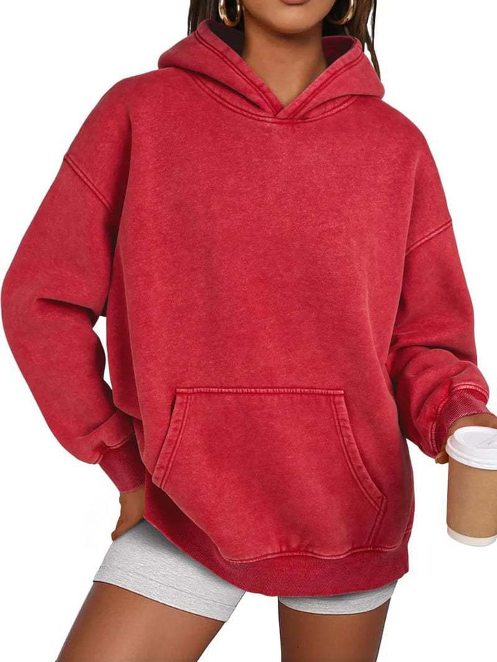 Lune London Cozy Oversized Sweater for Women with a Practical Kangaroo Pocket