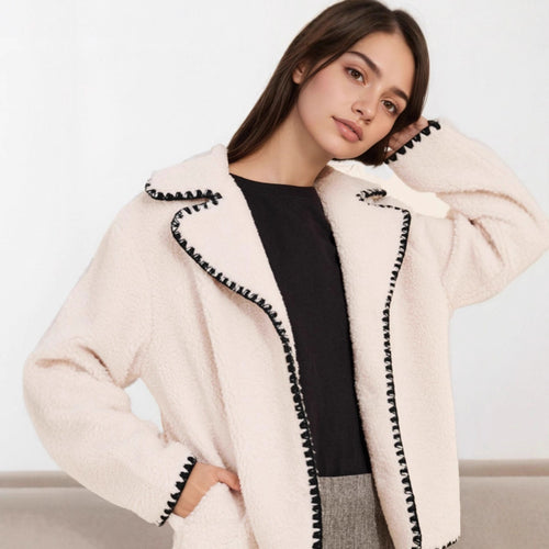 Women's transition jacket with contrasting stitching details Amarae