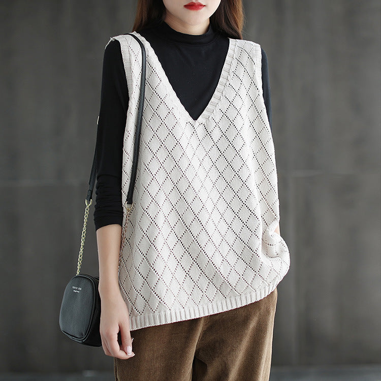 Ladies knitted vest Lune London