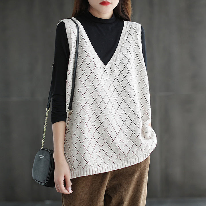 Ladies knitted vest Lune London