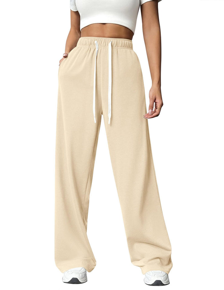 Women Comfortable Loose-Fitting Leisure Pants with Elastic Waist Chic & Stil