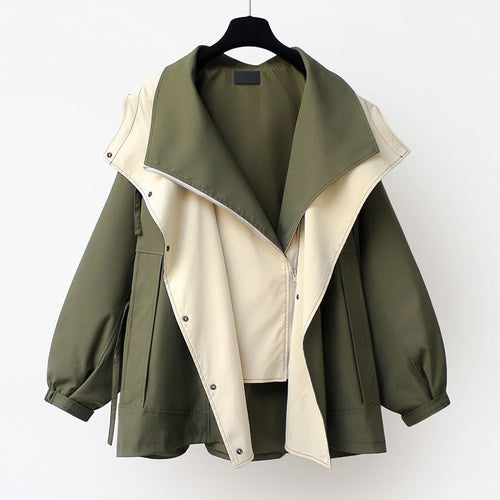 Ladies parka with removable collar and practical pockets Amarae