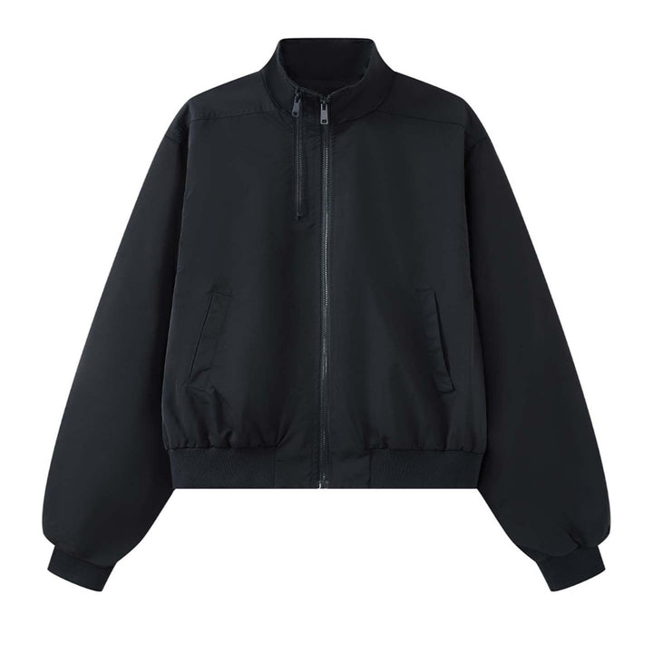 Women’s short lightweight windbreaker bomber jacket with stand-up collar and elastic cuffs Amarae