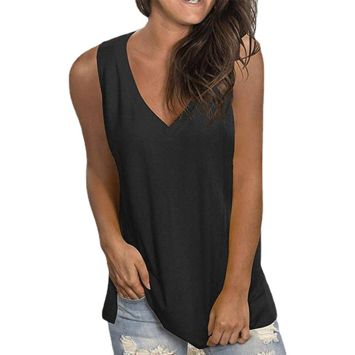 Ladies V neck sleeveless tank top Lune London