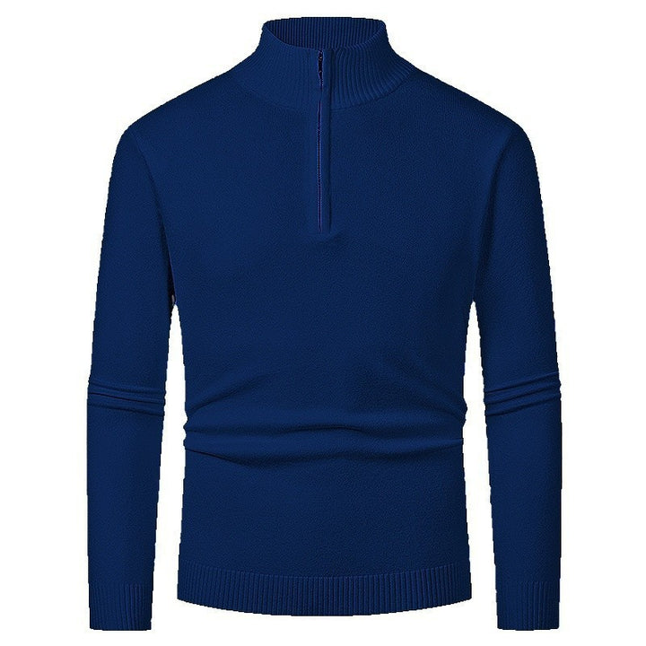 Elegant pullover for men with a turtleneck and full zipper Lune London