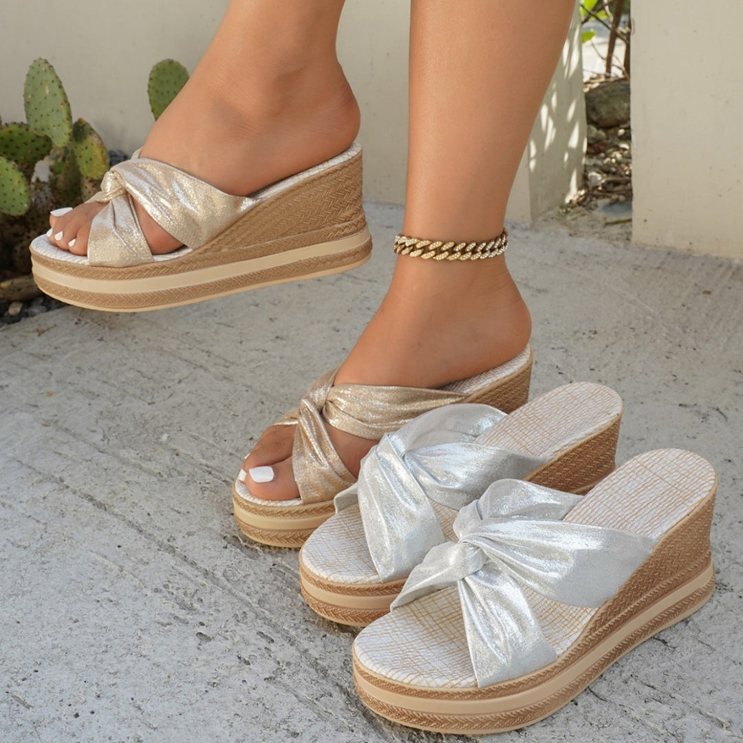 Wedge sandals for women with an elegant design and a comfort sole Lune London