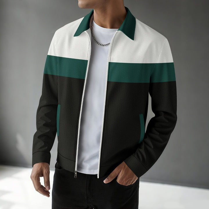 Stylish transition jacket for men with colorblock design Lune London