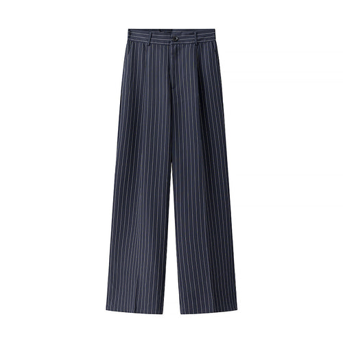 High-waisted fabric pants for women with an elegant striped pattern Amarae