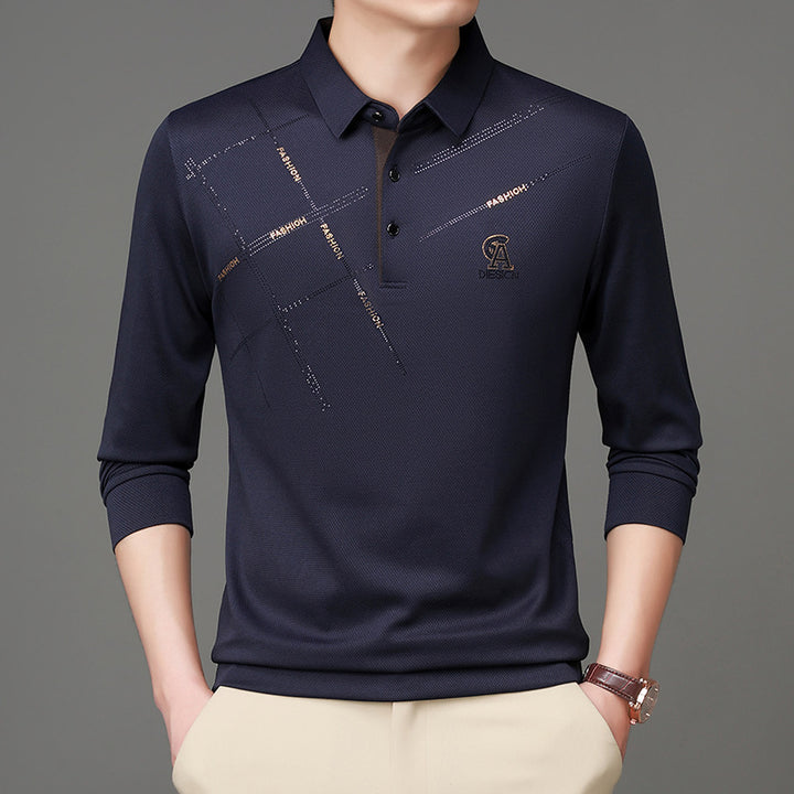 Men's polo t-shirt with stylish graphic print and high-quality functional material Lune London