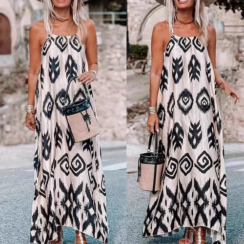 Amarae Women's Printed Ethno Maxi Dress
