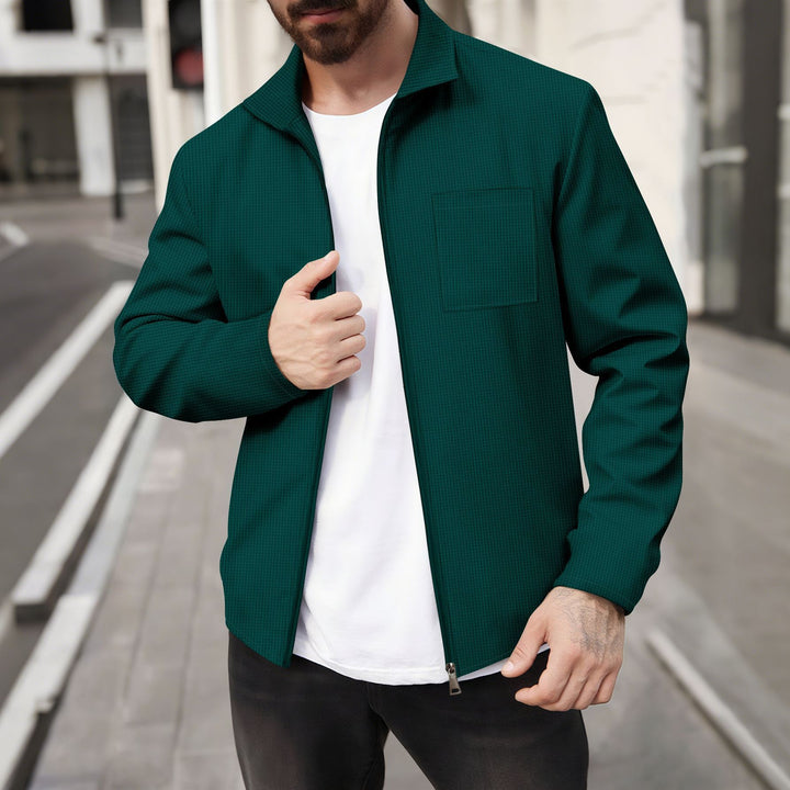 Casual men's jacket with a modern design and a practical chest pocket Lune London