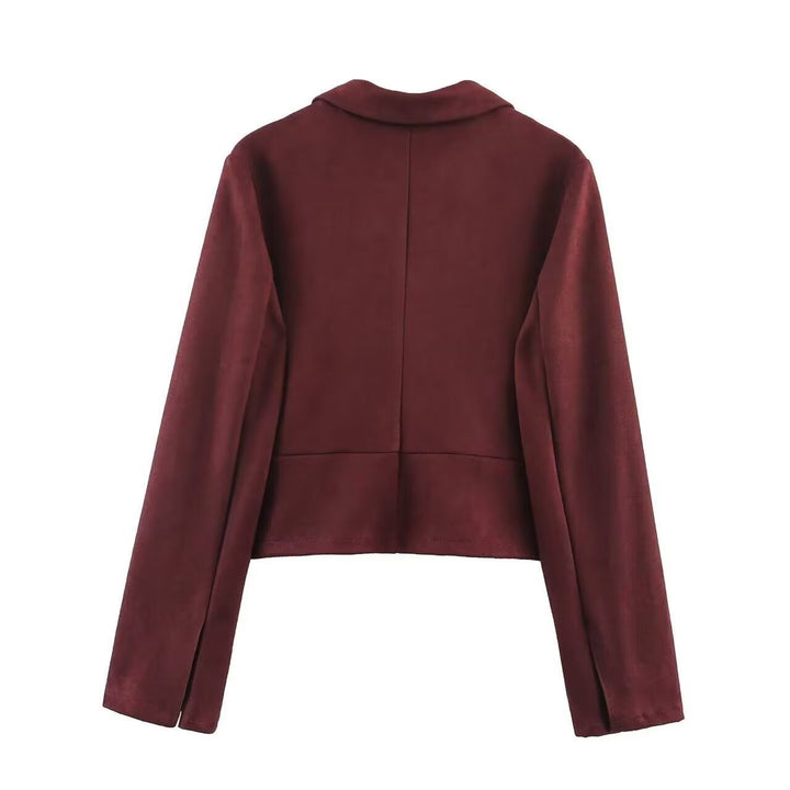 Ladies short fashionable jacket in soft fabric Lune London
