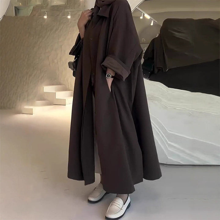 Trendy shirt dress for women with long sleeves and elegant cut Lune London