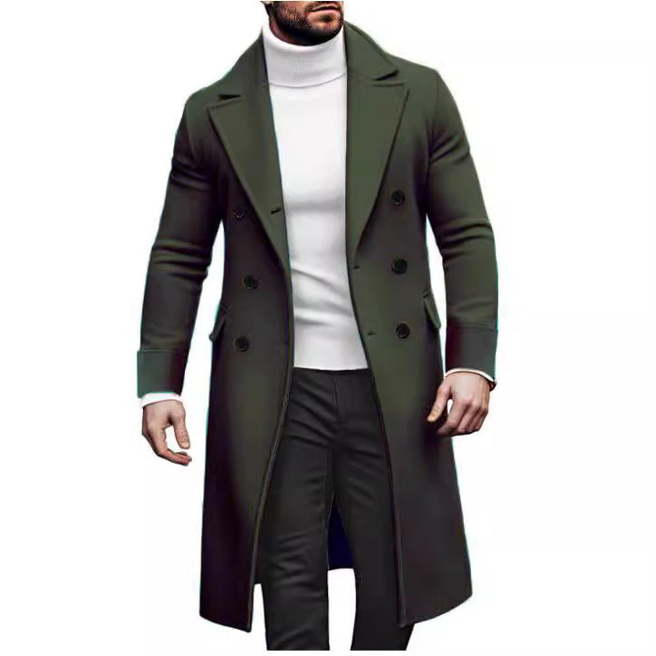 Elegant double coat for men with wide lapels and practical pockets Amarae