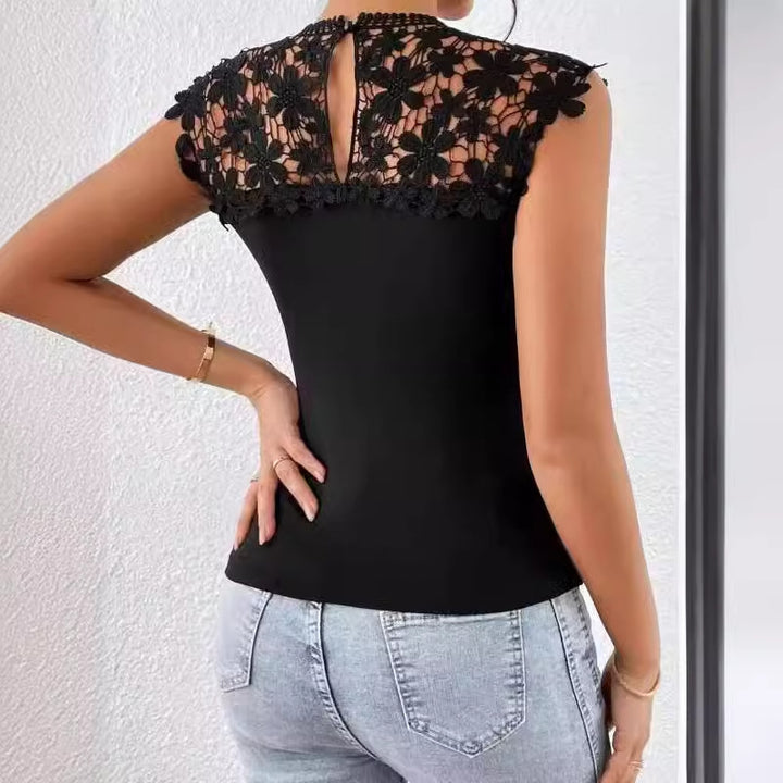 Ladies Floral Lace Detail Bodysuit Lune London