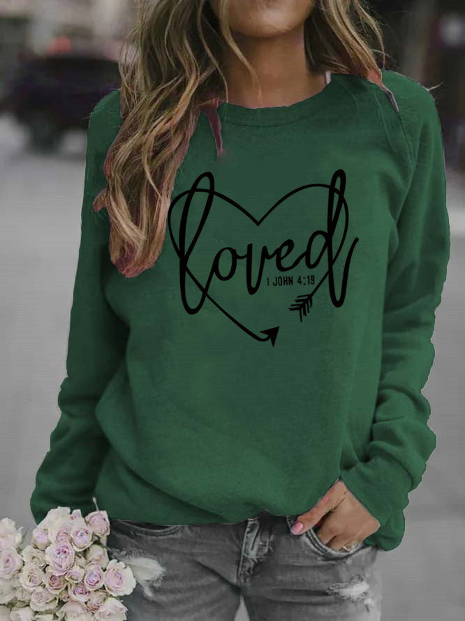 Women’s sweatshirt with inspiring lettering and trendy design Lune London
