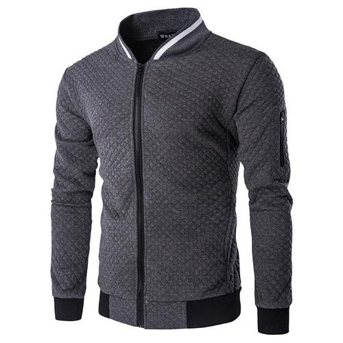 Casual quilted jacket for men with full zip and side pockets Amarae