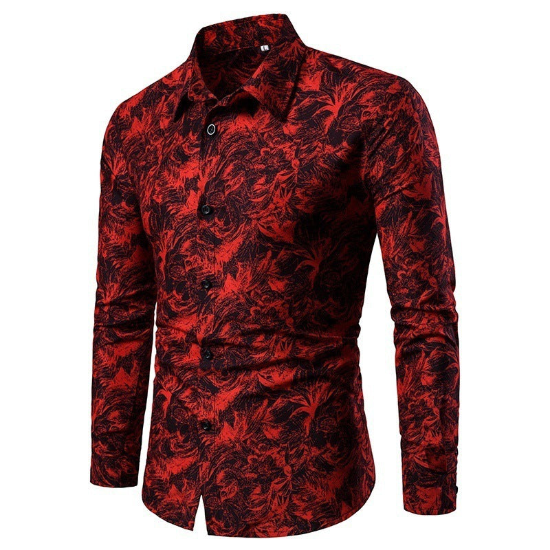 Shirt for men with creative floral pattern Lune London