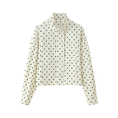 Women's Trendy Polka Dot Blouson Jacket Amarae