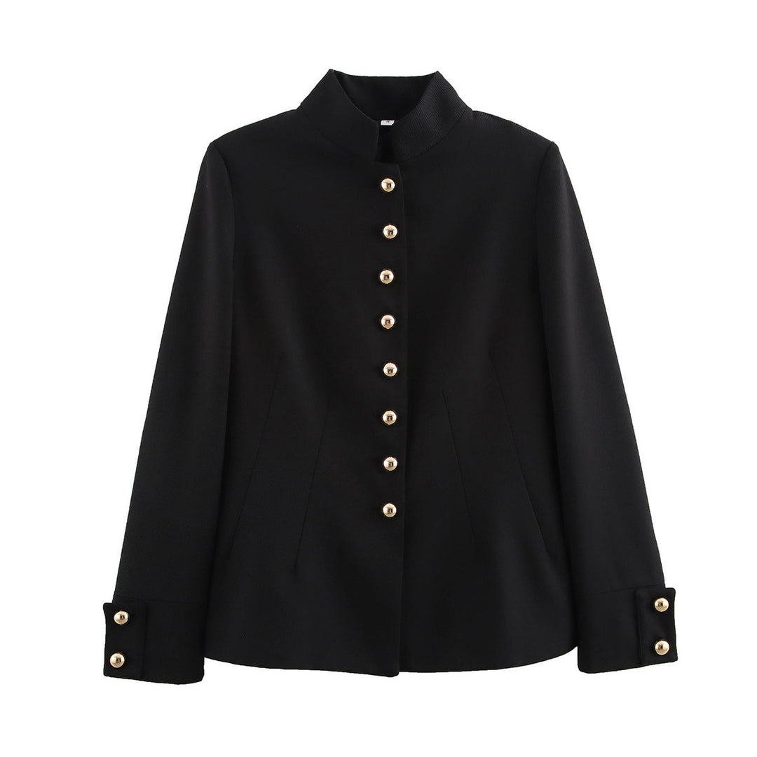 Elegant blazer jacket for women with golden buttons Lune London