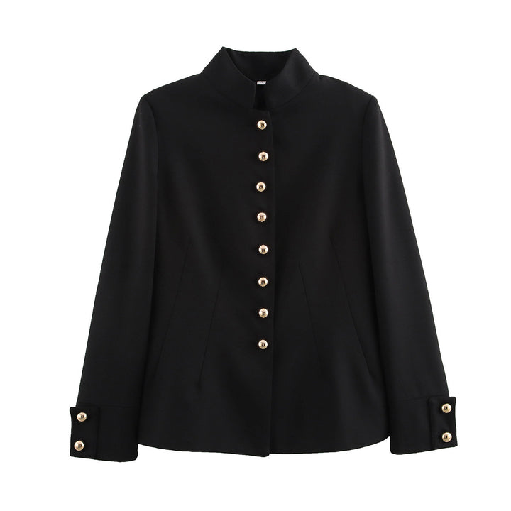 Elegant blazer jacket for women with golden buttons Lune London