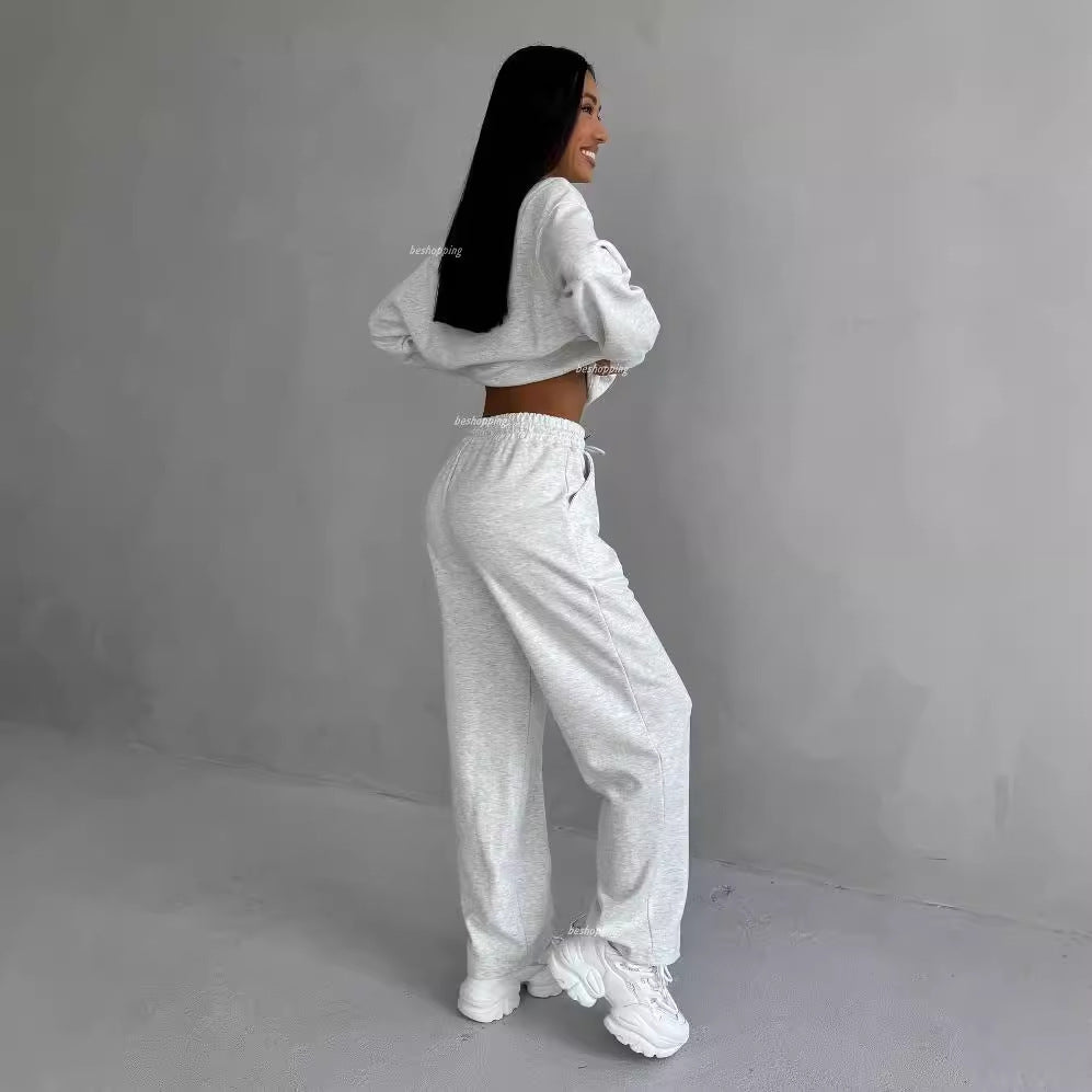 Casual tracksuit set for women with teddy shape pattern Amarae
