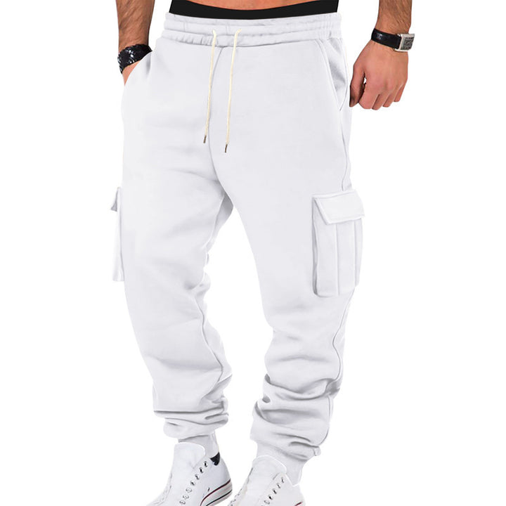 Men's cargo jogger pants with elastic waistband and practical pockets Lune London