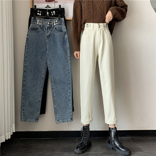 Pantalons chino taille haute pour femmes avec poches latérales