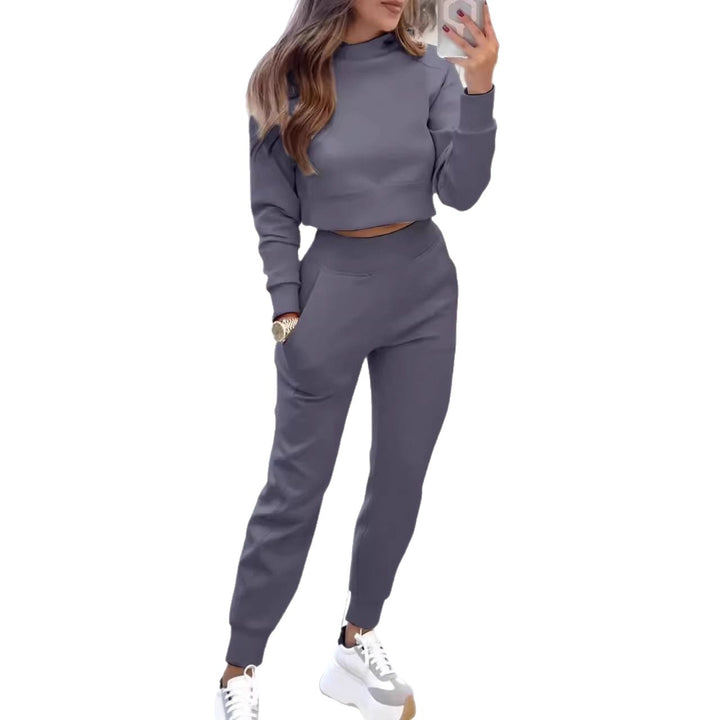 Lune London Women's High Neck Sweatshirt Set