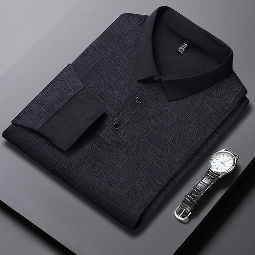 Men's stylish polo with textured design Amarae