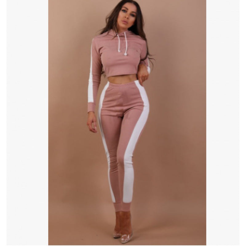 Women's sports set with short hoodie and leggings Lune London