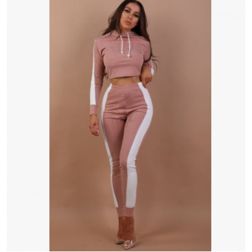 Women's sports set with short hoodie and leggings Amarae