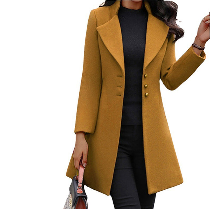 Ladies Elegant Long Blazer with Asymmetrical Cut Amarae