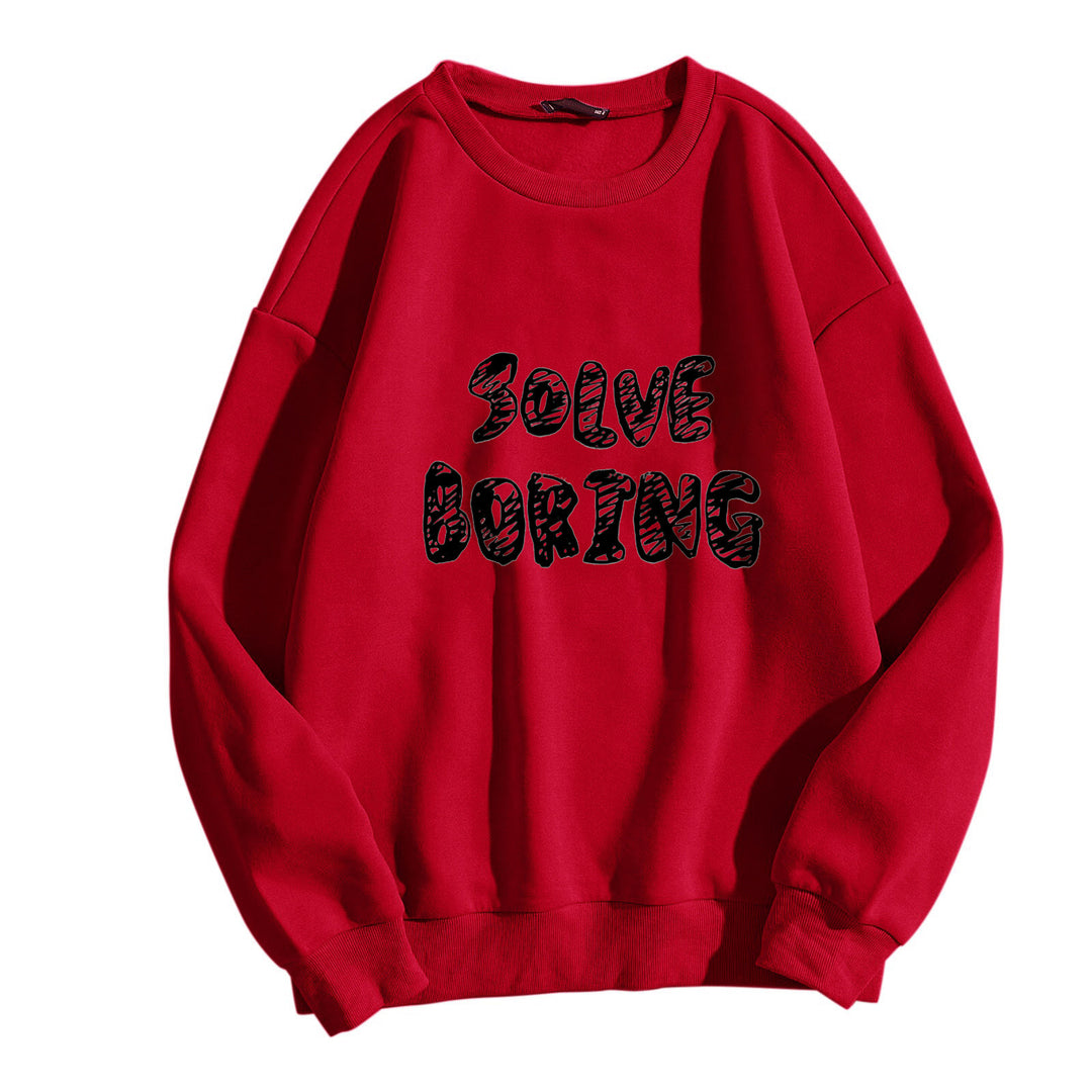 Women's casual sweatshirt with creative lettering Chic & Stil