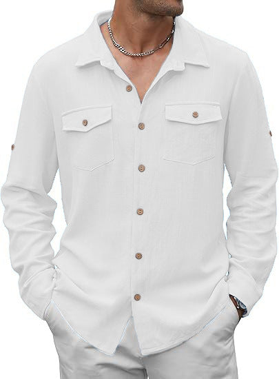 Classic casual shirt for men with two chest pockets Lune London